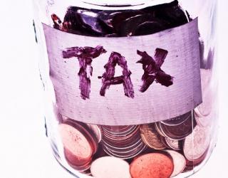 Tax coin jar