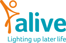 Alive Activities Logo - lighting up later life