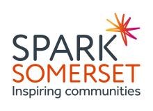 Spark Somerset, Inspiring Communities Logo