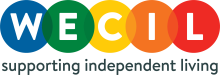 WECIL supporting independent living logo