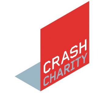 Crash Charity construction logo red square 