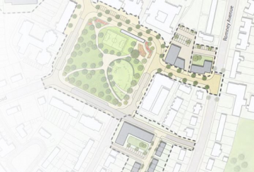 Architectural plan for residential development at former Blake Centre, Lockleaze, Bristol